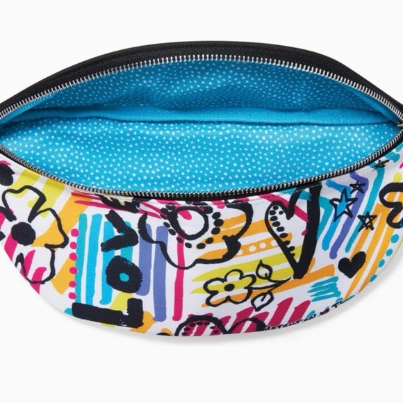 BRIGHTON Graffiti Colorful Love Cross Body Belt Bag NWT - Picture 9 of 13